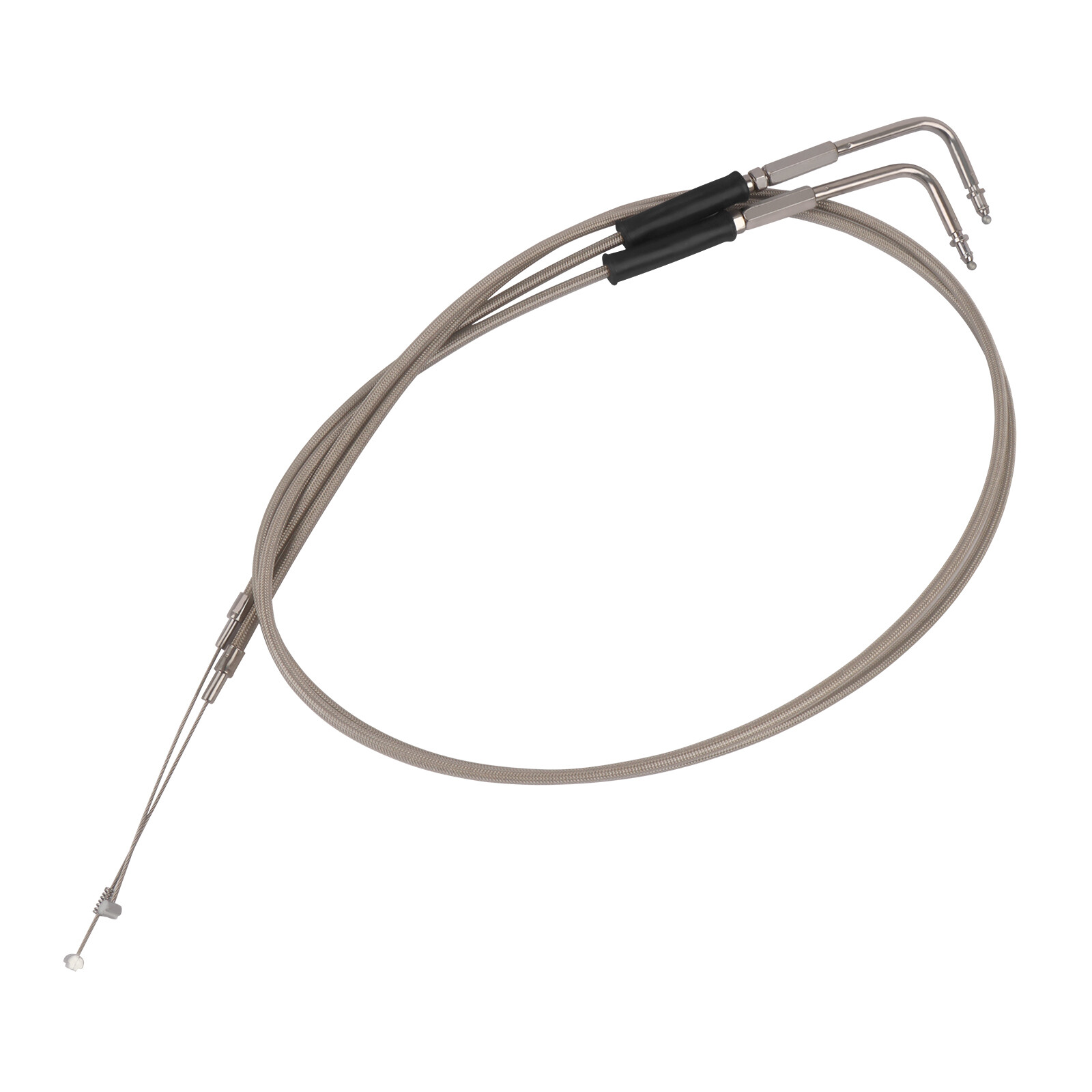 120CM 47.2" Braided Throttle Cable Compatible With Harley Dyna Super