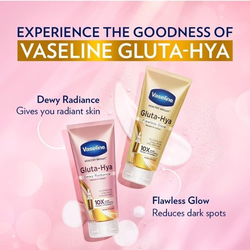 200ml Vaseline GlutaGlow-Hya Flawless Glow Serum Lotion Brighter Glowing Skin - Picture 7 of 7