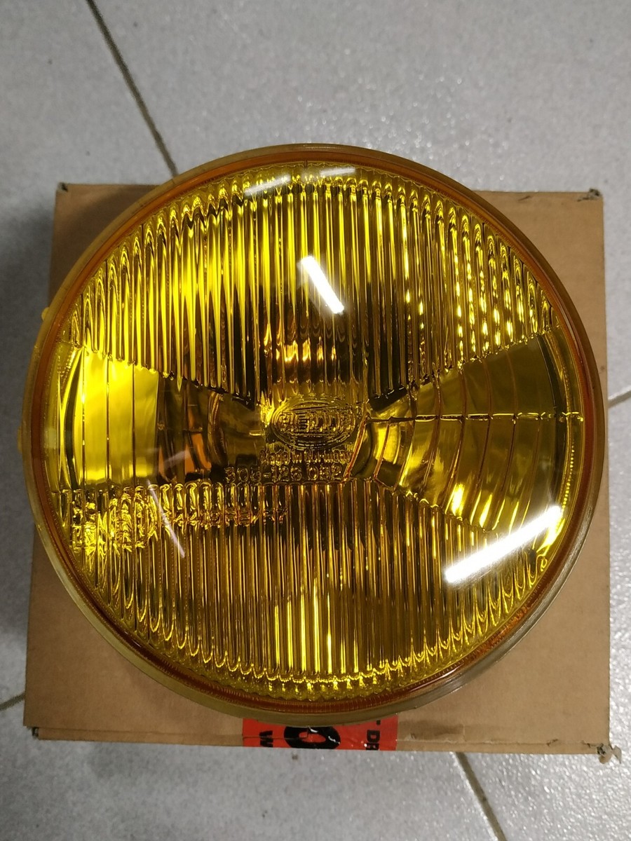 BMW E21-E12-E24 headlight low beams(2) insert yellow !!NEW 