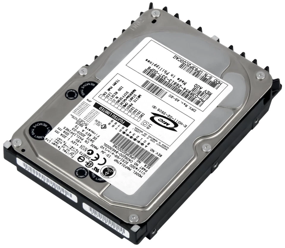 Hard Dell 03R854 3R854 MAP3147NP 147GB 10000U/Min 8MB SCSI 68pin 3.5 " Inch - Image 2 of 3