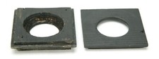 For Graflex 6x9 2-1/4x3-1/4" Camera 2 Wooden Lens Boards W/Holes 32,6  30,3mm