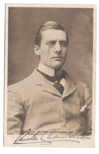 Austen Chamberlain Signed Postcard Photo /Autographed Nobel Peace Prize