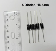 5 pcs 1N5408 Diodes,1000V 3Amp Rectifier, New, USA Free Shipping from California