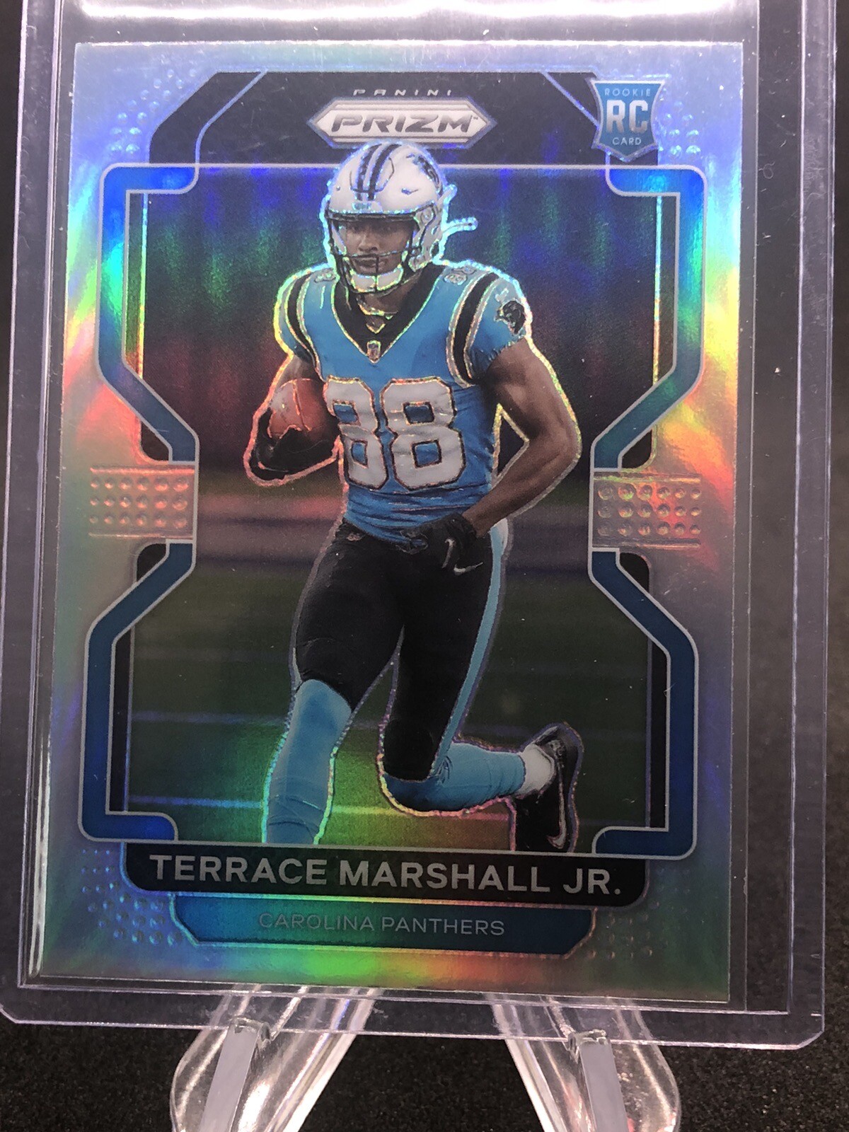 2021 Prizm Terrace Marshall Jr. Variation Silver Rookie RC #V-348 Panthers