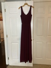 NWOT-Show me your MuMu Kendall Maxi Dress Merlot Chiffon.