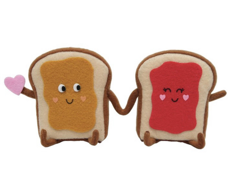 Target Spritz Valentine's Day 2023 Felt Figurines PB&J New