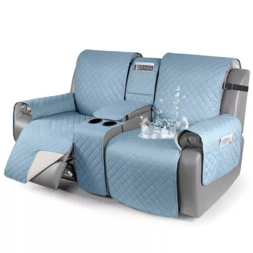 Modernes 2-Sitzer Liegesofa Schonbezug Wasserdicht Stuhlbezug Uni - Bild 67 von 73