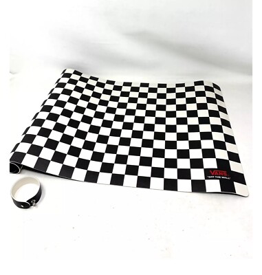 Vans Off The Wall Checkered Desk Mat Mouse Pad 24  x 14  faux leather New Black