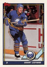 1991-92 Topps Hockey #386 Grant Ledyard