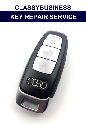 Audi A6 C8 A7 Q8 3 Tasten Smart Keyless Fernbedienung Schlüsselanhänger Reparatur Fit Gehäuse Batterie