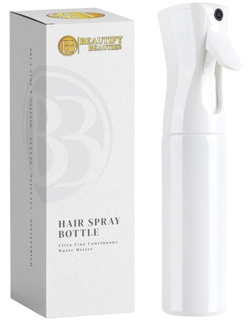 Ultra Fine Continuous Mist Hair Spray Bottle for Hairstyling and Cleaning-image