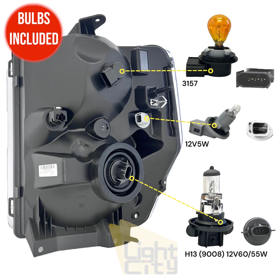 Faro con bombillas diestro para Ford Econoline/2015-21 E350/450 Super Duty 2008-2014 Foto 2 de 4