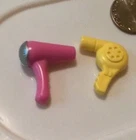 Vtg Barbie doll hair dryer blow bathroom salon diorama EUC!! accessories pair