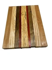 Multi Species Body Blank 21x 15x 1-3/4- 9 Pcs Glued Luthierwood Free US Shipping