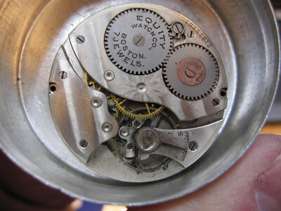 less common 12s Waltham ''Equity'' pocket watch movement