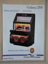 NSM Galaxy 200 Jukebox Volantino Rivista Originale Estraibile Pubblicità Vers 2