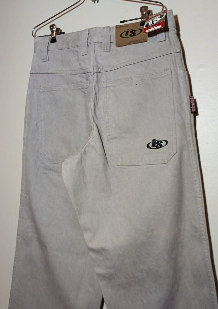 Vintage Interstate Gray Pants NWT 90s Y2K Skate Solo Logo Vintage Interstate Gray Pants NWT 90s Y2K Skate Solo Logo
