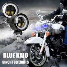 2x 3 Inch Led Fog Lights Blue Halo Spot Led Work Light Bar For Jeep Truck Atv 2x 3 Inch Led Fog Lights Blue Halo Spot Led Work Light Bar For Jeep Truck Atv