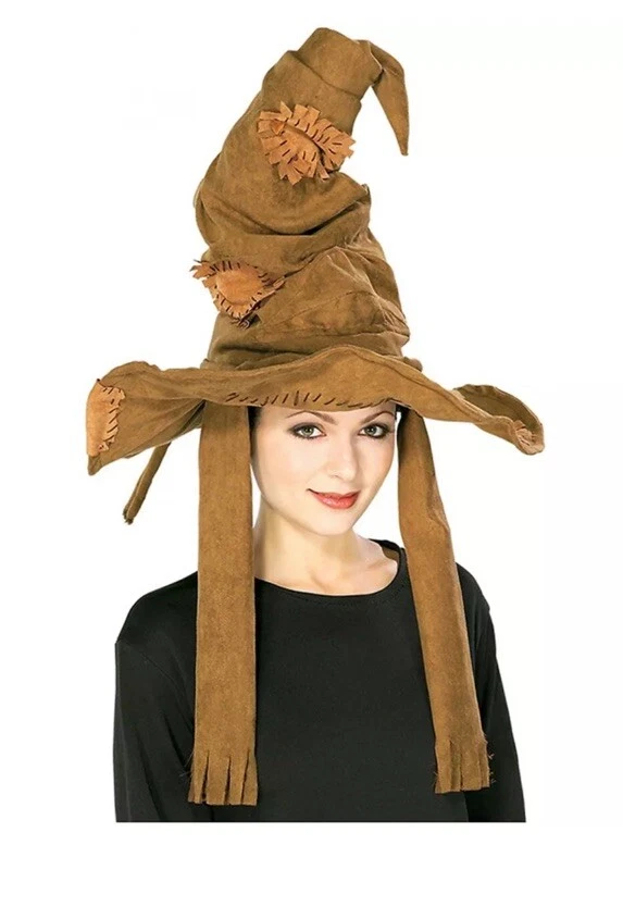 Harry Potter Sorting Hat  Brown Rubies Wizard Halloween - Image 2 of 4