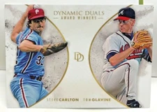 Tom Glavine / Steve Carlton 2018 Topps On Demand Dynamic Duals #AW4 - SP /700