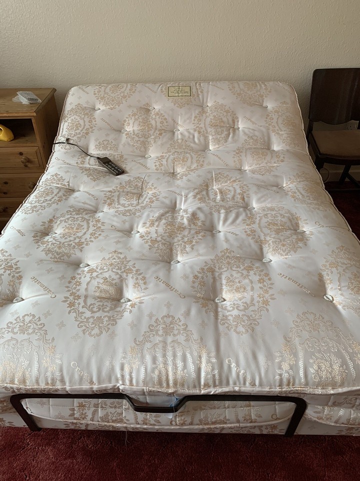 Craftmatic Adjustable Electric Double Bed With Clean Mattress eBay