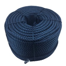 16mm Navy Blue 3 Strand Softline Multifilament Rope Floating Yacht Boat Mooring