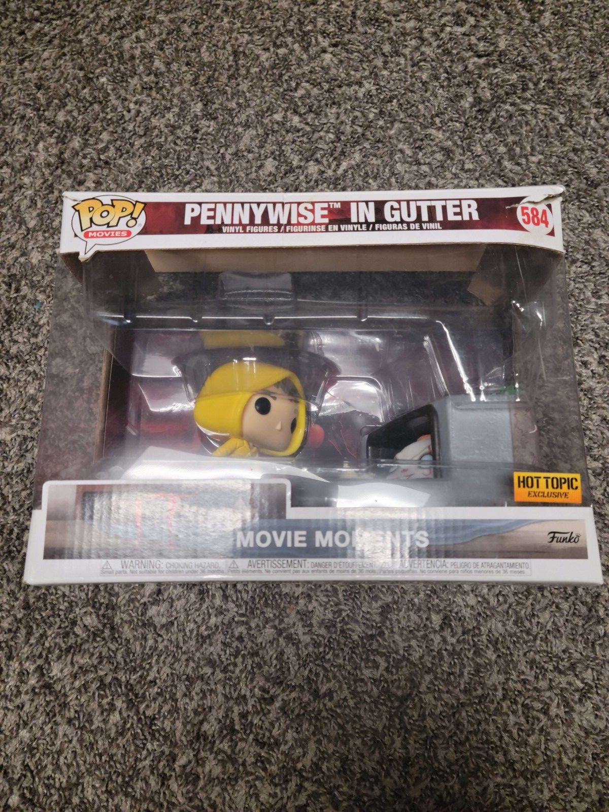 En Oferta Funko Pop It (2017) Pennywise In Gutter Película Momentos Pop! Vinilo *Caja Dañada