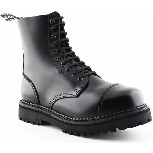 Grinders Bulldog CS Mens Black Steel Toe Cap Safety Derby Ankle