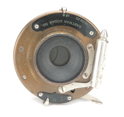 Antiques Kodak Lens Brass Shutter 33.5mm With Aperture 5.6-128 & Retaining Ring.