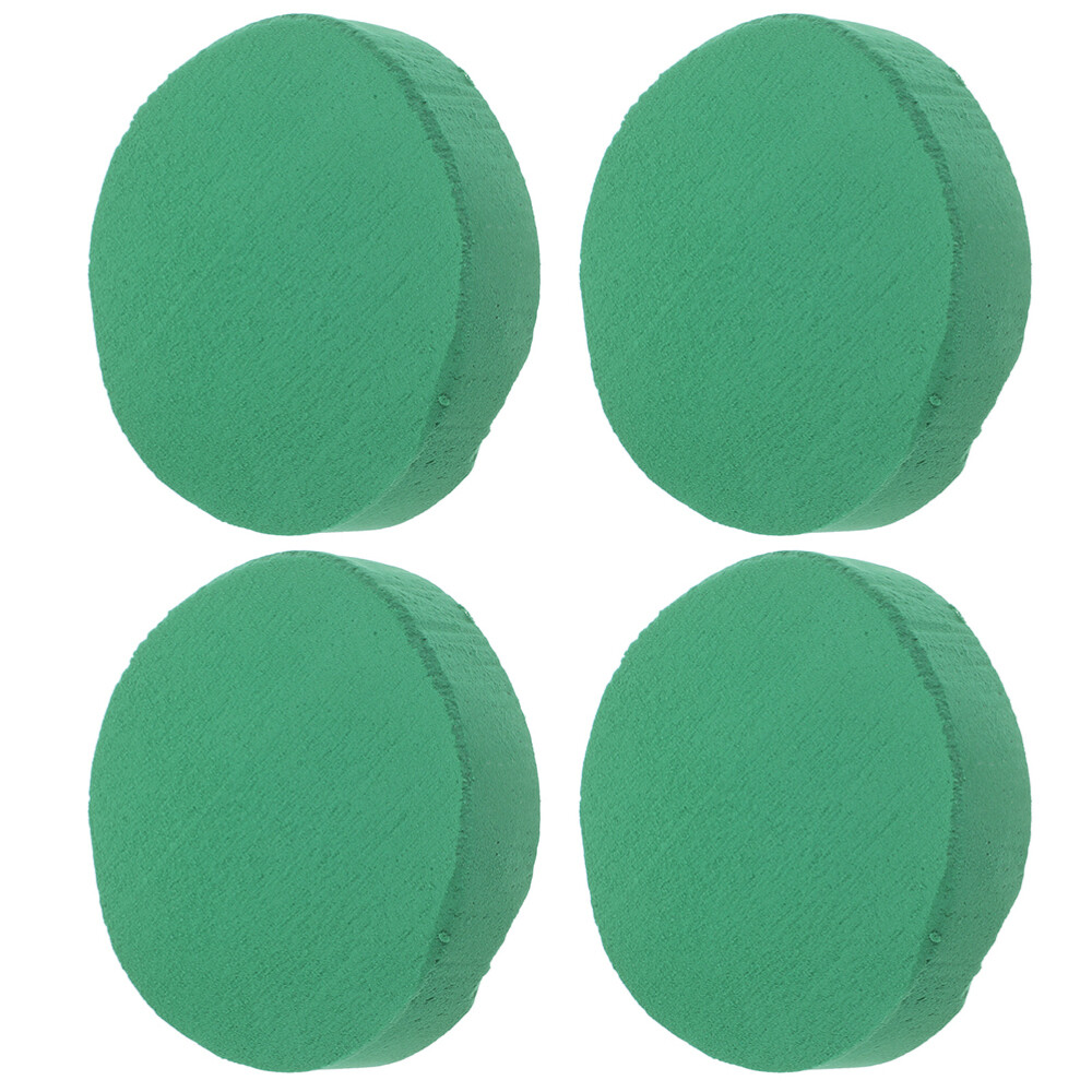 4 Pcs Flower Accessory Dried Mud Foam Floral Round Arrangements