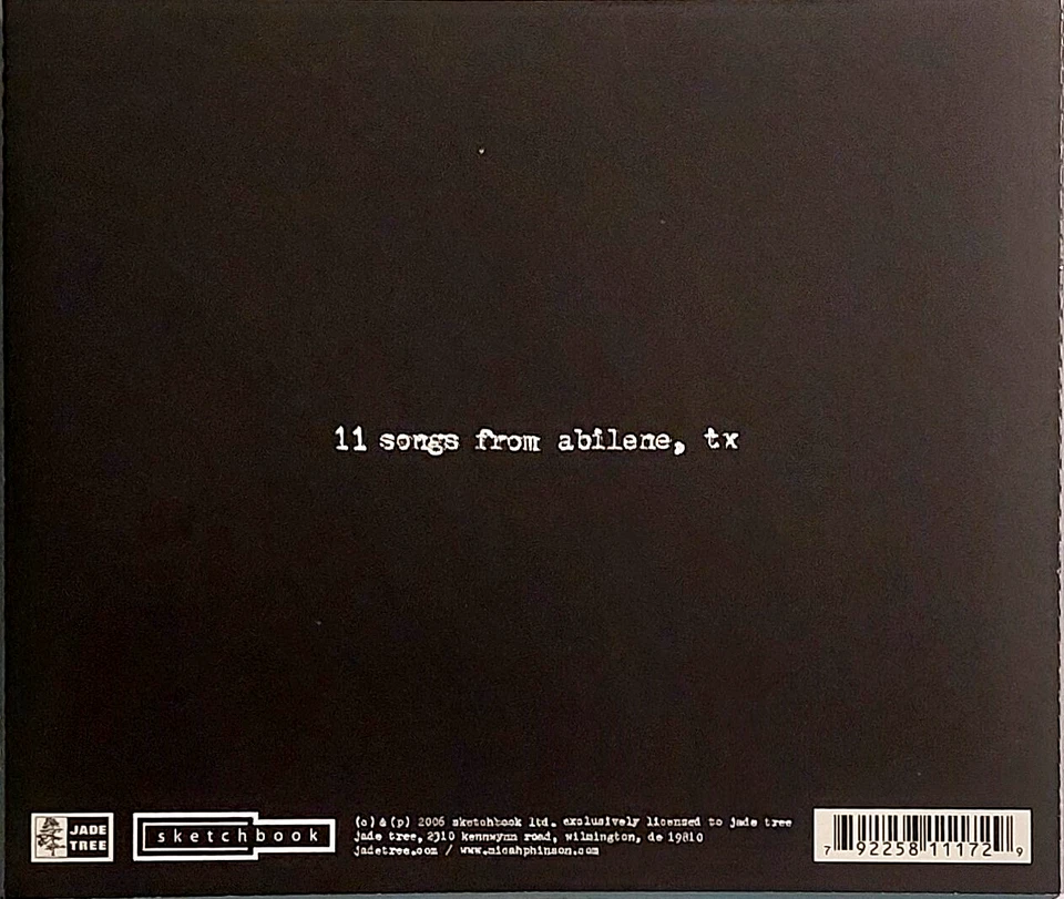 Micah P. Hinson and The Opera Circuit (CD 11 треков, Jade Tree, выпуск 2006 г.) - Изображение 2 из 2