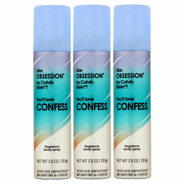 Confess for Women by Parfums de Coeur Fragrance Body Spray 2.5 oz