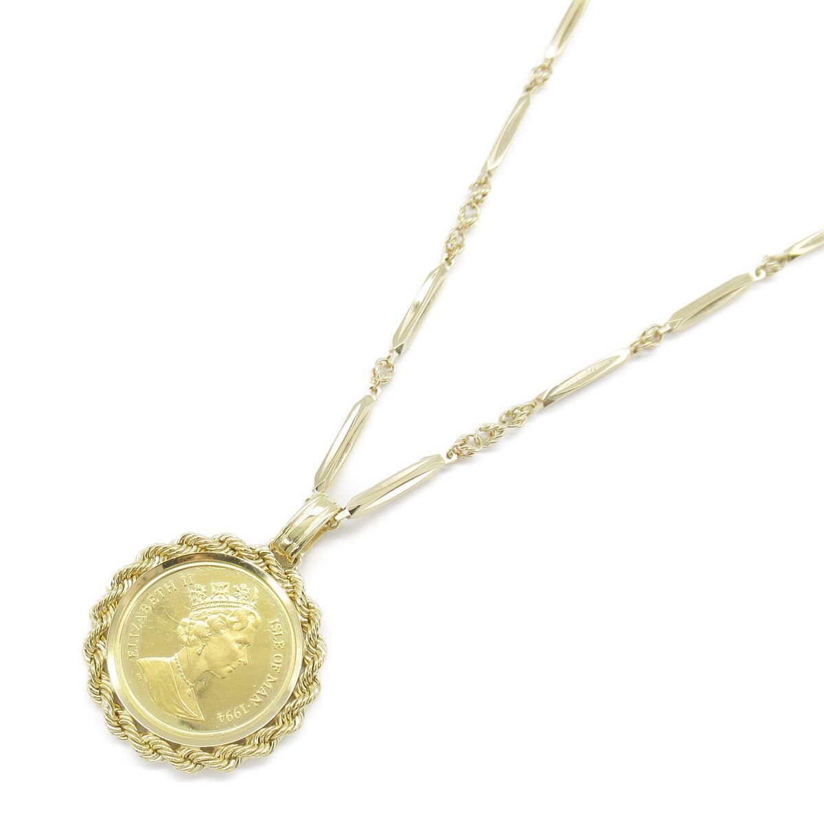 JEWELRY 5/1 oz Coin Necklace pendant 18KYG Yellow Gold 24KYG JEWELRY 5/1 oz Coin Necklace pendant 18KYG Yellow Gold 24KYG