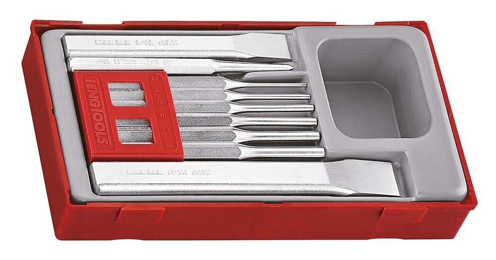 Teng Tools TTPC09 - Punch and Chisel Set - 9pcs