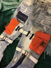 Slim Straight Cargo Jeans