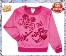 Disney Minnie Mouse Girls SIZE L 10-12 Woobie Pullover Sweater Color pink NEW