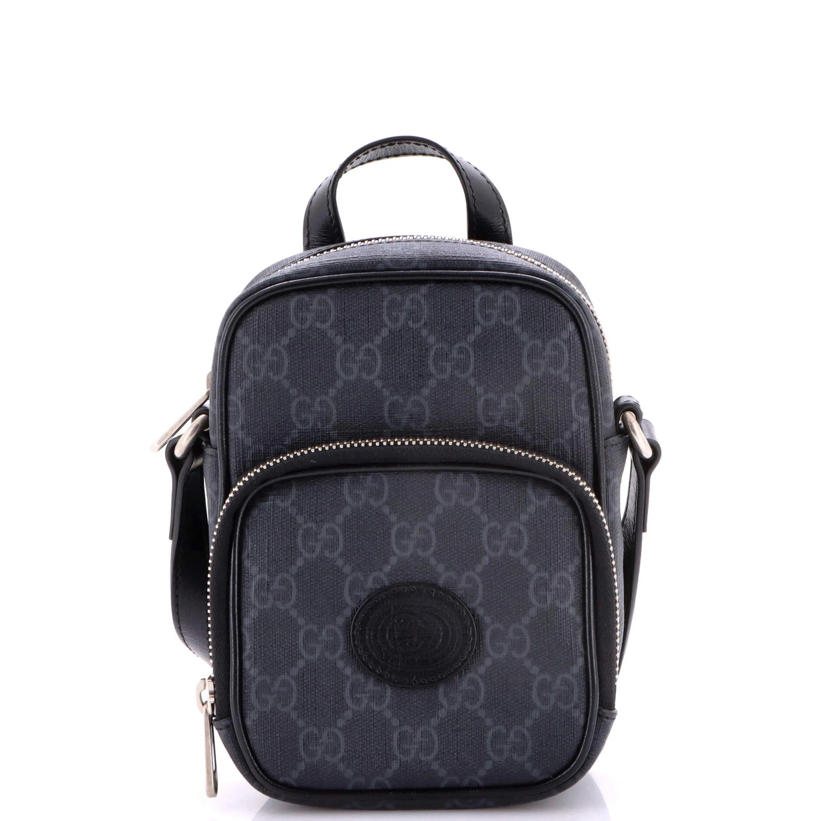Gucci Interlocking G Patch Top Handle Crossbody B… - image 1