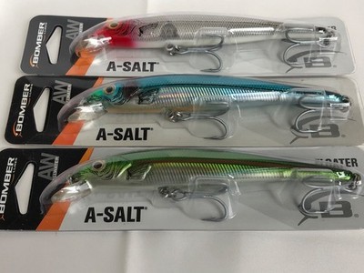 NEW (3) Bomber A-Salt 5-3/4'', 1 oz