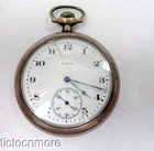 ANTIQUE ELGIN GRADE 345 MODEL 3 17j OEPNFACE 12s POCKET WATCH 1920 MOSELEY