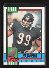 1990 Topps #377 Dan Hampton Chicago Bears Near Mint or Better
