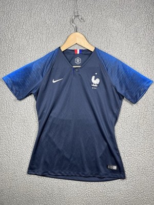 NIKE FRANCE 2018 WORLD CUP WOMENS FOOTBALL HOME JERSEY SIZE MEDIUM