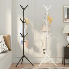 Coat Rack Stand Free Standing Tree Clothes Hanger Hat Coat Rack 8 Hooks