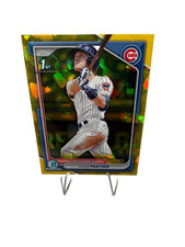 Cole Mathis 2024 Bowman Draft Chrome 1st Sapphire Yellow Refractor /75 #BDC-81