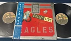 EAGLES "Live" JAPAN 1st Press Obi 2LP Complete inserts with/Poster NM/MINT-