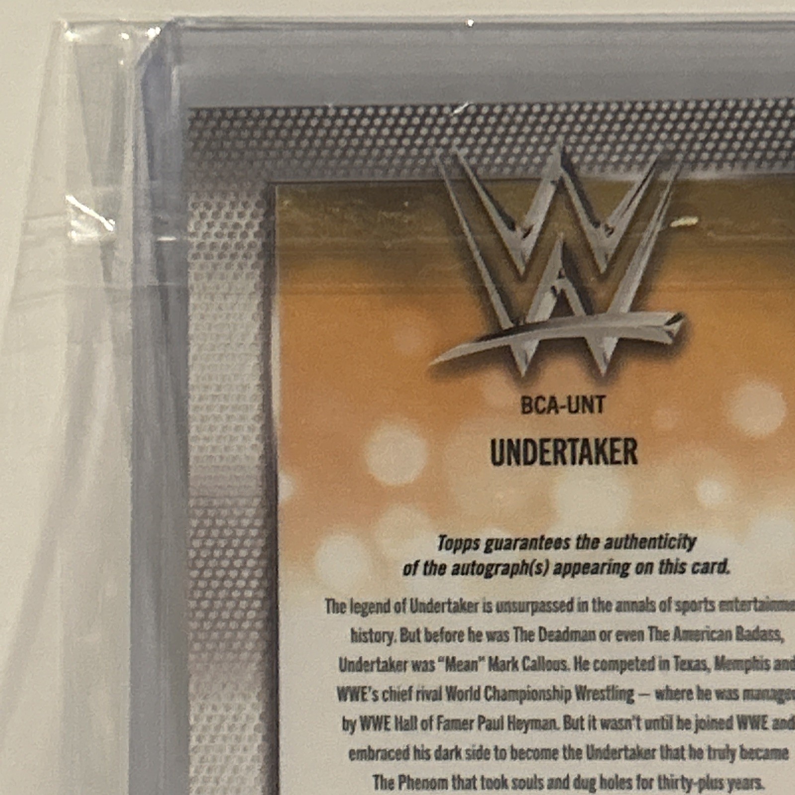 Undertaker Inscription “Rest In Peace” Auto 1/10 2026 Topps Chrome view 11