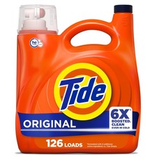 (2PACK) Tide LaundryDetergentLiquid 6X Boosted Cleaning Power Original 158 fl oz 0.15 per gallon