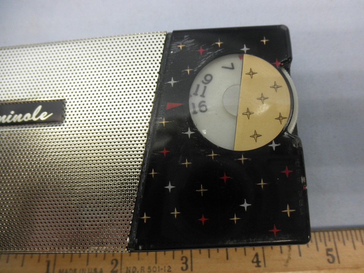 Rare 1963 SEMINOLE 801 “STARS” 8 Transistor Radio-Working