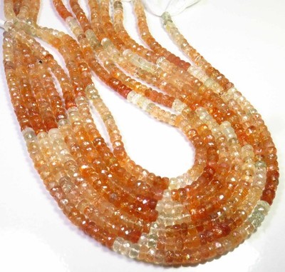 Natürlich Regenbogen Multi Sonnenstein Edelsteine 14 '' Strand 6 MM Afrikanischer