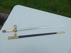 US CIVIL WAR HORSTMANN NCO KNIGHTS HEAD MILITIA SWORD W/ SCABBARD -  ETCHED