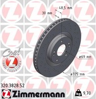 2X Bremsscheibe Sport Z Zimmermann 320.3828.52 FüR KIA Sorento 4 MQ4 MQ4A Gdi